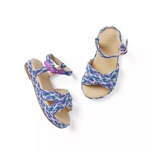 NWT Janie & Jack Braided Espadrille Sandals Size 6